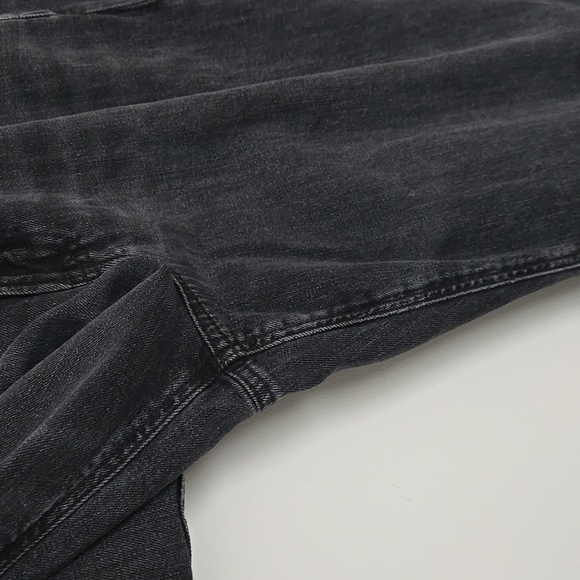 American Eagle Outfitters Black Wide Leg Stretch Jeans Normcore | 12 SHORT - Picture 3 of 7